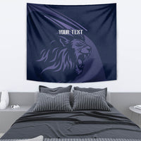 Custom Scotland Rugby Tapestry Scottish Lion Sporty Style - Wonder Print Shop