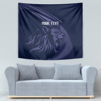 Custom Scotland Rugby Tapestry Scottish Lion Sporty Style - Wonder Print Shop