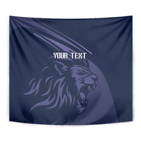 Custom Scotland Rugby Tapestry Scottish Lion Sporty Style - Wonder Print Shop