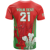 Custom Wales Rugby T Shirt With Prince of Waless Feathers Go Cymru - Wonder Print Shop