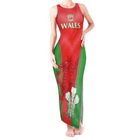 Custom Wales Rugby Tank Maxi Dress With Prince of Waless Feathers Go Cymru - Wonder Print Shop