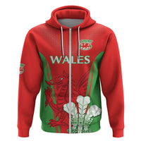 Custom Wales Rugby Zip Hoodie With Prince of Waless Feathers Go Cymru - Wonder Print Shop