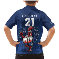 Custom France Rugby Family Matching Mermaid Dress and Hawaiian Shirt Le XV de France Gallic Rooster LT9 - Wonder Print Shop