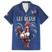 Custom France Rugby Family Matching Puletasi and Hawaiian Shirt Le XV de France Gallic Rooster - Wonder Print Shop