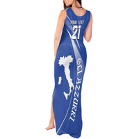 Custom Italy Rugby Tank Maxi Dress Come On Gli Azzurri - Wonder Print Shop