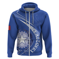 Custom Italy Rugby Zip Hoodie Come On Gli Azzurri - Wonder Print Shop