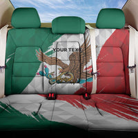 Eagle Devouring Snake Mexican Emblem Personalized Back Car Seat Cover Grunge Flag Style