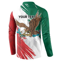 Eagle Devouring Snake Mexican Emblem Personalized Button Sweatshirt Grunge Flag Style