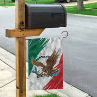 Eagle Devouring Snake Mexican Emblem Personalized Garden Flag Grunge Flag Style