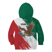 Eagle Devouring Snake Mexican Emblem Personalized Kid Hoodie Grunge Flag Style