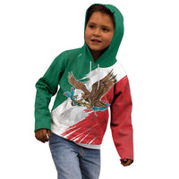 Eagle Devouring Snake Mexican Emblem Personalized Kid Hoodie Grunge Flag Style