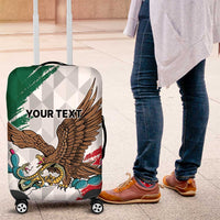 Eagle Devouring Snake Mexican Emblem Personalized Luggage Cover Grunge Flag Style