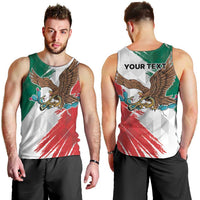 Eagle Devouring Snake Mexican Emblem Personalized Men Tank Top Grunge Flag Style