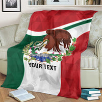 Eagle Devouring Snake Mexican Emblem Personalized Blanket Sporty Style
