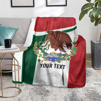 Eagle Devouring Snake Mexican Emblem Personalized Blanket Sporty Style
