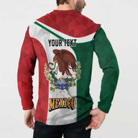 Eagle Devouring Snake Mexican Emblem Personalized Button Sweatshirt Sporty Style