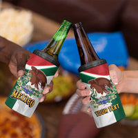 Eagle Devouring Snake Mexican Emblem Personalized 4 in 1 Can Cooler Tumbler Sporty Style