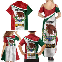 Eagle Devouring Snake Mexican Emblem Personalized Family Matching Summer Maxi Dress and Hawaiian Shirt Sporty Style