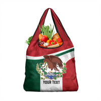 Eagle Devouring Snake Mexican Emblem Personalized Grocery Bag Sporty Style