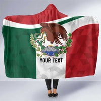 Eagle Devouring Snake Mexican Emblem Personalized Hooded Blanket Sporty Style