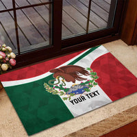 Eagle Devouring Snake Mexican Emblem Personalized Rubber Doormat Sporty Style