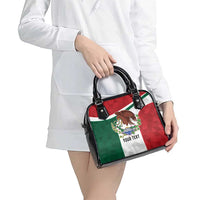 Eagle Devouring Snake Mexican Emblem Personalized Shoulder Handbag Sporty Style