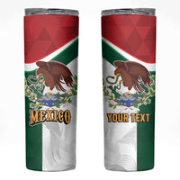 Eagle Devouring Snake Mexican Emblem Personalized Skinny Tumbler Sporty Style