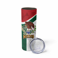 Eagle Devouring Snake Mexican Emblem Personalized Skinny Tumbler Sporty Style