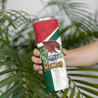 Eagle Devouring Snake Mexican Emblem Personalized Skinny Tumbler Sporty Style