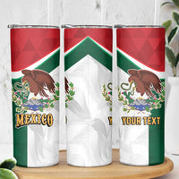 Eagle Devouring Snake Mexican Emblem Personalized Skinny Tumbler Sporty Style
