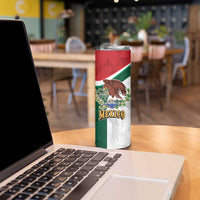 Eagle Devouring Snake Mexican Emblem Personalized Skinny Tumbler Sporty Style