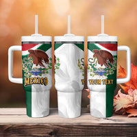 Eagle Devouring Snake Mexican Emblem Personalized Tumbler With Handle Sporty Style