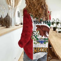 Eagle Devouring Snake Mexican Emblem Personalized Women Casual Shirt Sporty Style