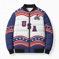 Celebrate United States Hockey's First Gold in 46 years Bomber Puffer Jacket