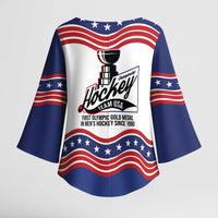 Celebrate United States Hockey's First Gold in 46 years Kimono Sleeve Blouse