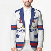 Custom United States Hockey 1980-2026 Gold Medal Blazer Embroidery Effect White Style