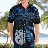 Custom Matariki New Zealand Hawaiian Shirt Maori Manaia with Paua Shell - Blue - Wonder Print Shop