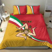 Personalized Italy Bandiera Della Sicilia Bedding Set LT9 - Wonder Print Shop