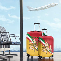 Personalized Italy Bandiera Della Sicilia Luggage Cover - Wonder Print Shop