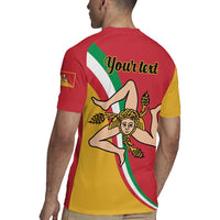 Personalized Italy Bandiera Della Sicilia Rugby Jersey - Wonder Print Shop