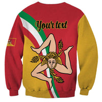 Personalized Italy Bandiera Della Sicilia Sweatshirt - Wonder Print Shop