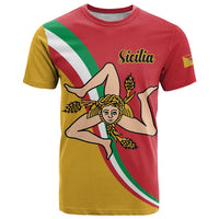 Personalized Italy Bandiera Della Sicilia T Shirt - Wonder Print Shop
