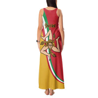 Personalized Italy Bandiera Della Sicilia Tank Maxi Dress - Wonder Print Shop