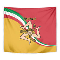 Personalized Italy Bandiera Della Sicilia Tapestry - Wonder Print Shop