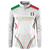 Custom Italy Football Button Sweatshirt Gli Azzurri Sporty Style LT9 - Wonder Print Shop