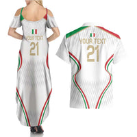 Custom Italy Football Couples Matching Summer Maxi Dress and Hawaiian Shirt Gli Azzurri Sporty Style LT9 - Wonder Print Shop