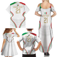 Custom Italy Football Family Matching Summer Maxi Dress and Hawaiian Shirt Gli Azzurri Sporty Style - Wonder Print Shop