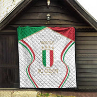 Custom Italy Football Quilt Gli Azzurri Sporty Style - Wonder Print Shop