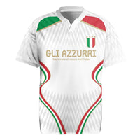 Custom Italy Football Rugby Jersey Gli Azzurri Sporty Style - Wonder Print Shop