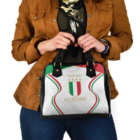 Custom Italy Football Shoulder Handbag Gli Azzurri Sporty Style